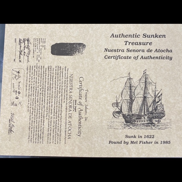 Atocha silver coin pendant - Picture 5 of 6